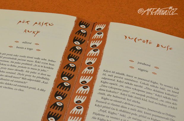 grafická úprava knihy a ilustrace - O želvách, lidech a kamenech – mýty, legendy a pohádky černé Afriky, Argo 1999